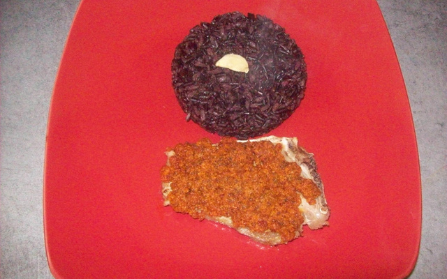 Côte de veau au crumble de chorizo