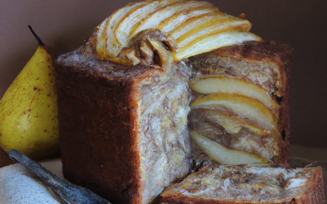 Cake aux poires et aux noix
