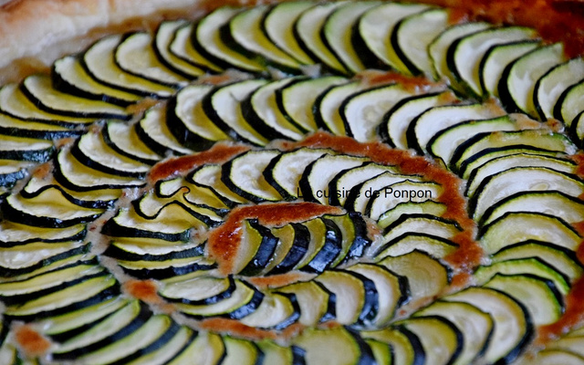 Tarte trop facile à la courgette et au gorgonzola