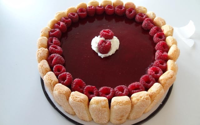 Baravois framboise façon charlotte