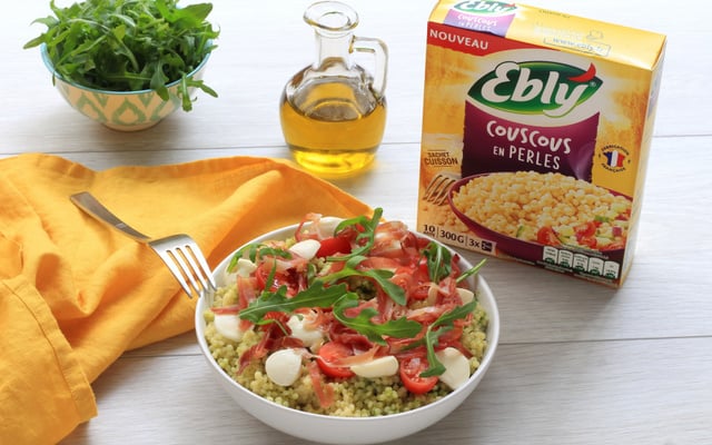 Couscous en perles au pesto de roquette