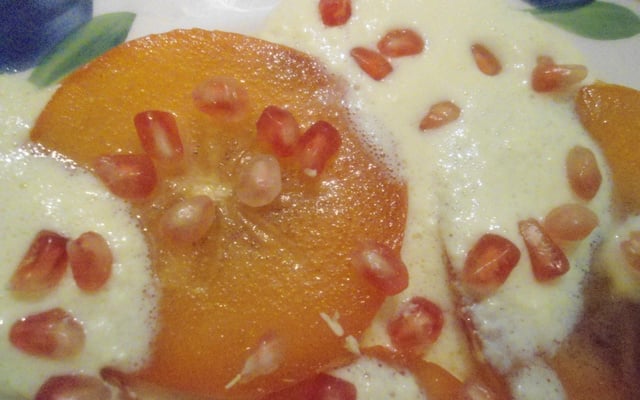 Kakis et graines de grenade