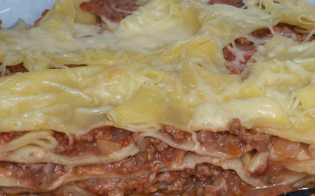 Lasagnes bolognaises aux champignons de Paris