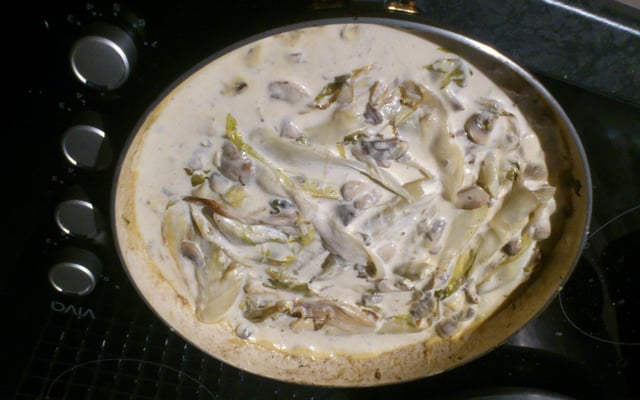 Poêlée aux endives et champignons