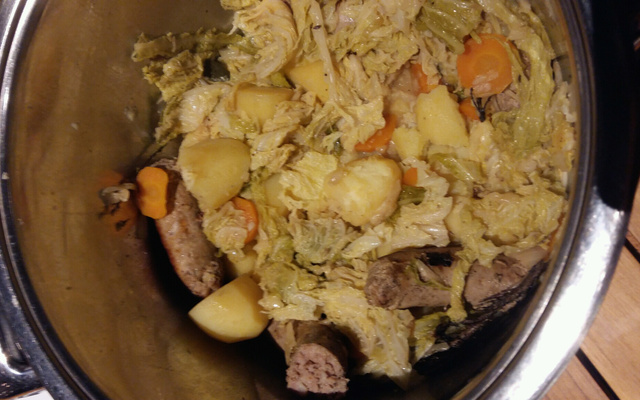 Saucisse au chou vert