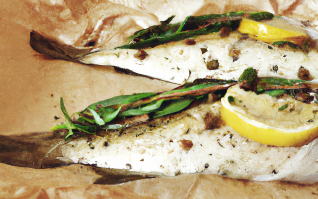 Filets de plie en papillote