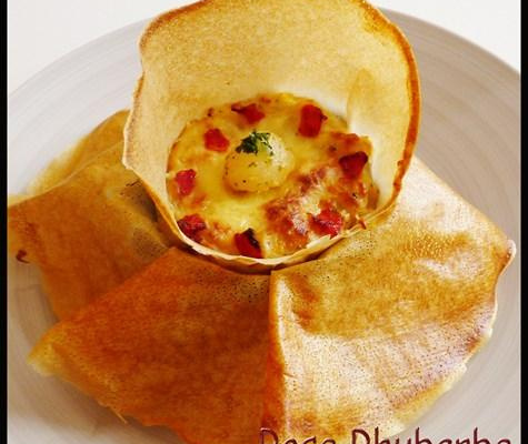 Gratin de cristophines aux épices et au chèvre frais