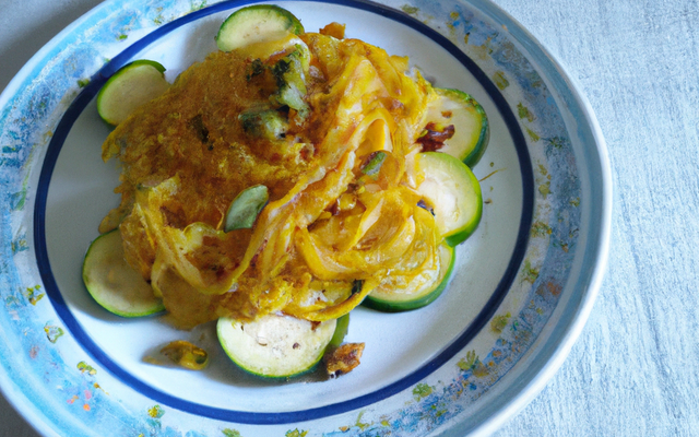 Spaghettis de courgettes aux épices et cajou