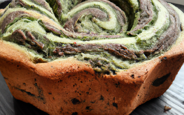 Cake marbré au pesto