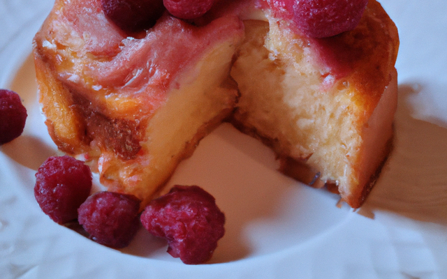 Cake à la framboise moelleux