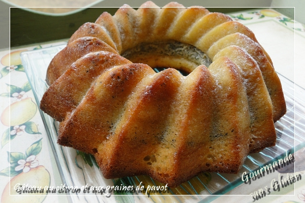 Gâteau au citron et aux graines de pavot