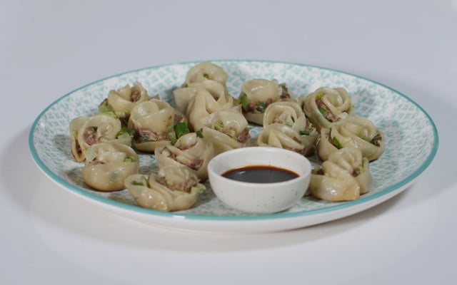 Gyozas en forme de roses