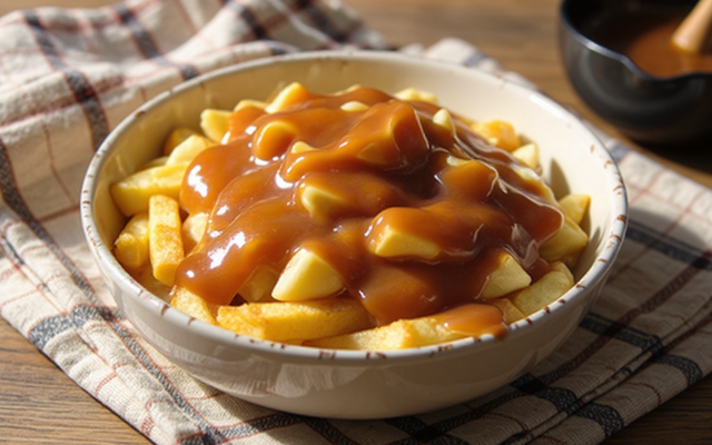 La sauce poutine (plat québécois)