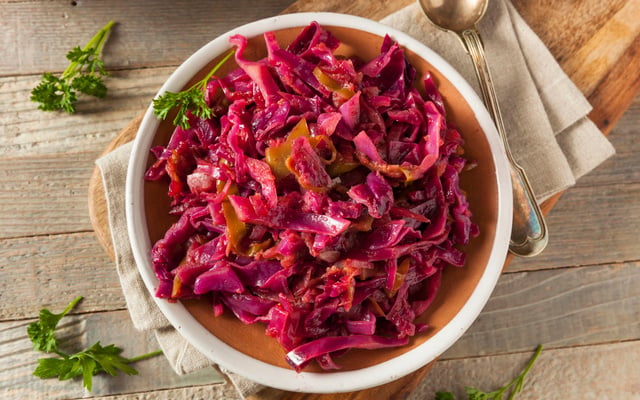 Compotée de chou rouge aux pommes