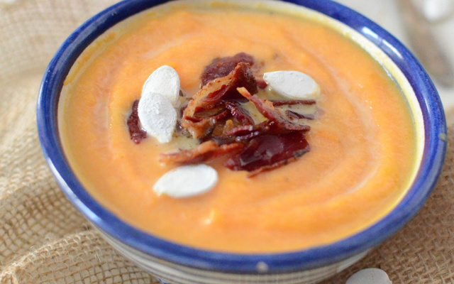 Soupe de potiron et croustillants de magret de canard au Companion