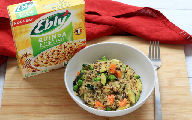 Risotto printanier au Quinoa et Lentilles