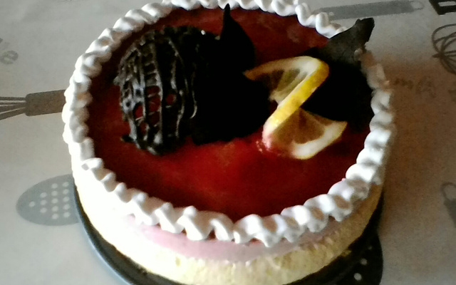 Bavarois citron et framboises