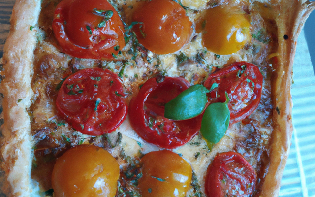 Tarte légère tomates et mozzarella base thon