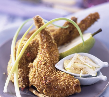 Epaules de lapin au pain d'épice, mayonnaise à la poire