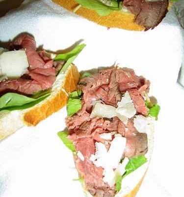 Tartines de Bœuf au Parmesan