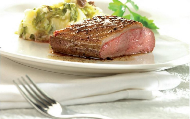 Magret de canard et purée