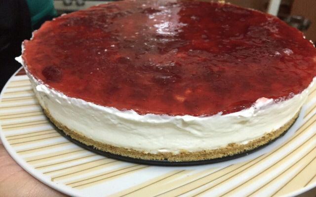 Cheesecake aux citrons et fraises