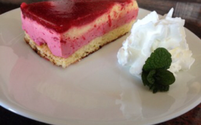 Bavarois citron et framboises