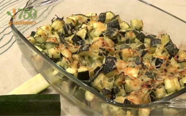 Gratin de courgettes à l'ail