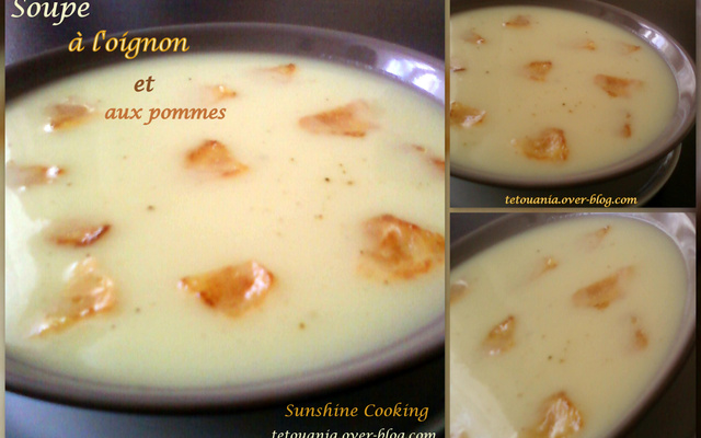 Soupe à l'oignon et aux pommes