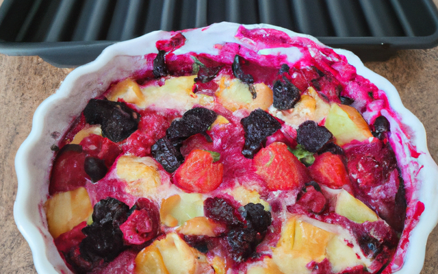 Gratin de fruits rouges au thermomix