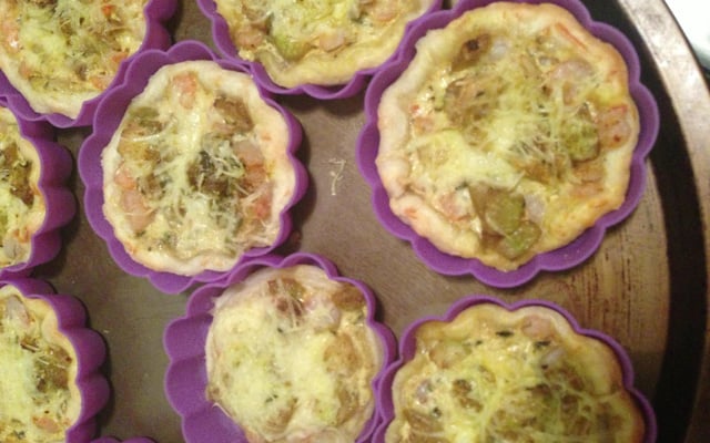 Tartelette aux crevettes curry