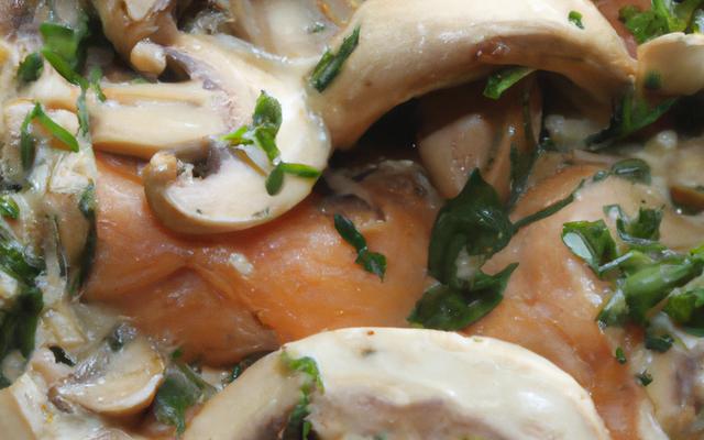 Champignons au saumon