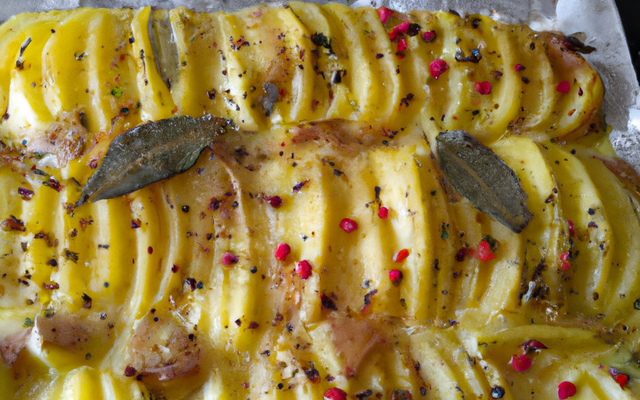 Gratin patate douce / poivron au cumin