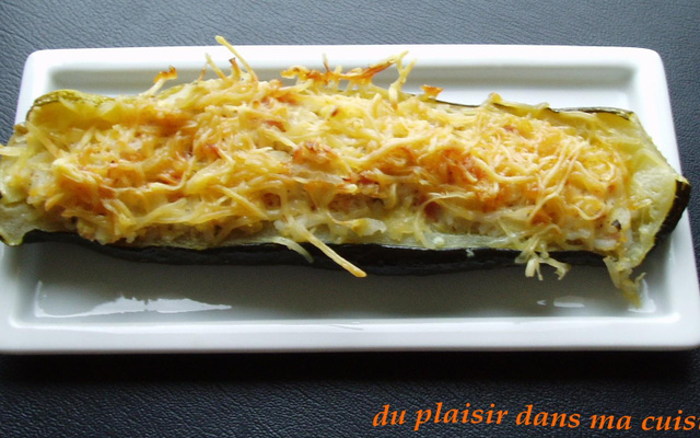 Courgettes farcies au yaourt