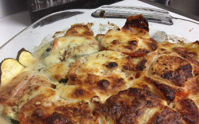 Gratin de courgettes à l'italienne