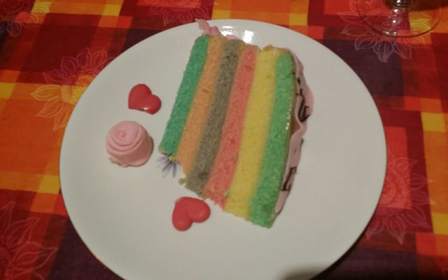Gâteau arc en ciel