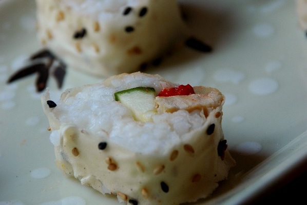 Makis au poulet rôti et légumes du soleil