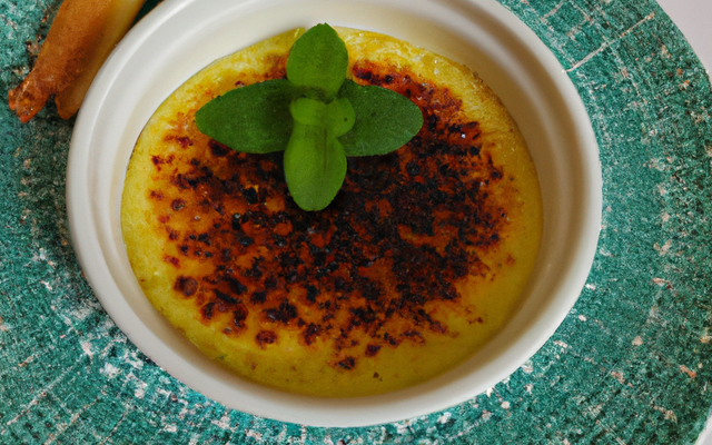 Crème brûlée au jasmin