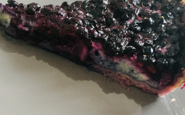 Tarte aux myrtilles des bois