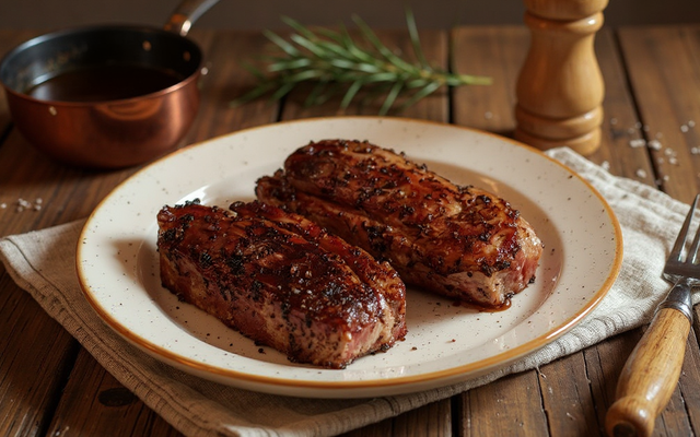 Filet mignon de porc au barbecue et sa marinade