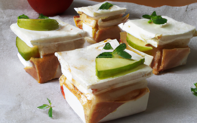 Bricks de chèvre aux pommes