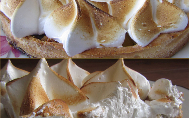 Gâteau rhubarbe et pralines