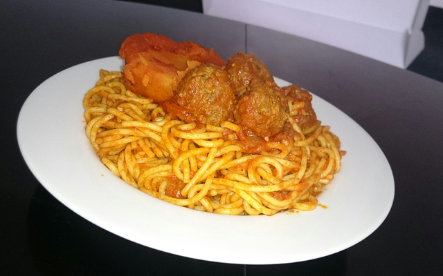 Spaghettis tunisienne à la boulette de viande à ma façon