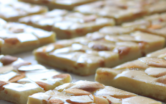 Carrés aux amandes sans cuisson