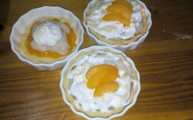 Tarte meringuée aux abricots