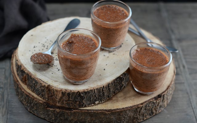 Petit pot de crème végétale à la banane