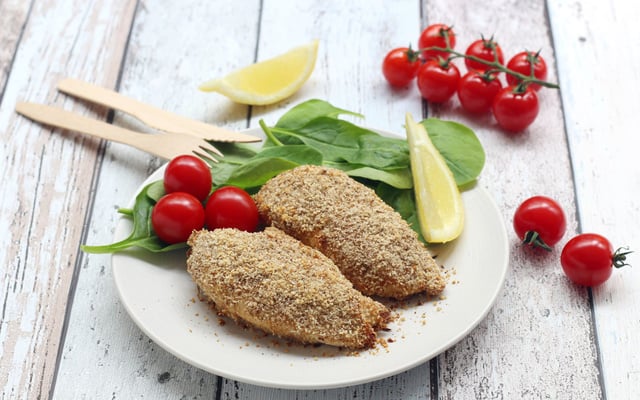 Filets de poulet en croûte de moutarde et épices