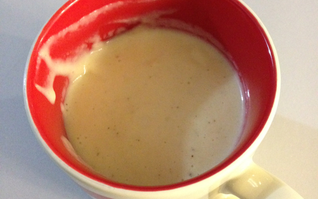 Soupe de cougettes à la 'Vache qui rit'