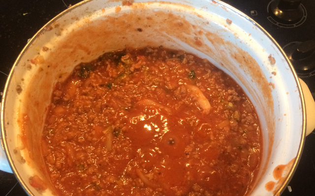 Spaghetti à la bolognaise
