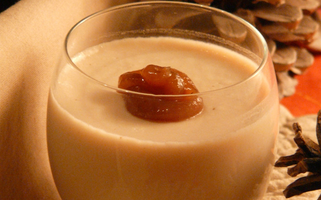 Panna Cotta à la crème de marron et au whisky